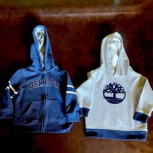 Timberland & OshKosh Hoodies New Condition